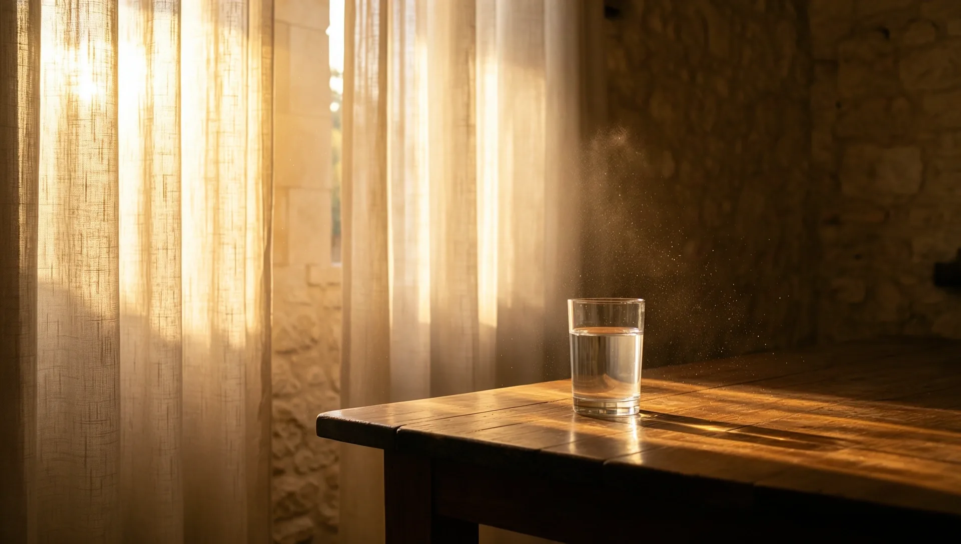 Atmosphère matinale sereine à Nîmes